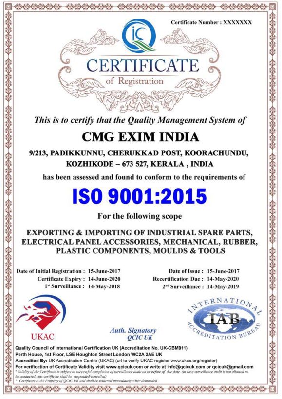 ISO Certificate